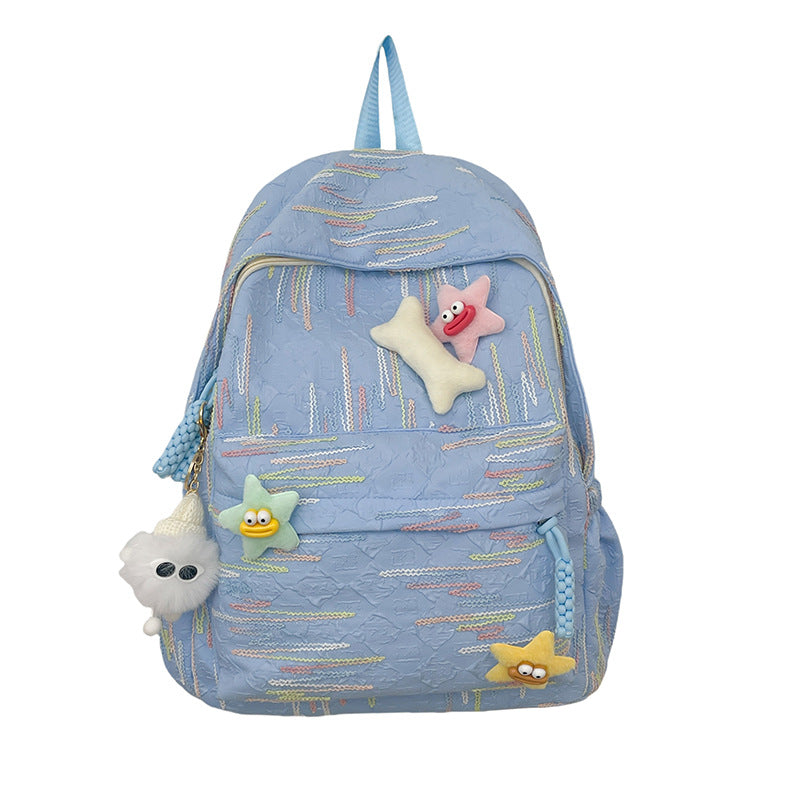 Fun-Themed Plush Backpack Bowlift