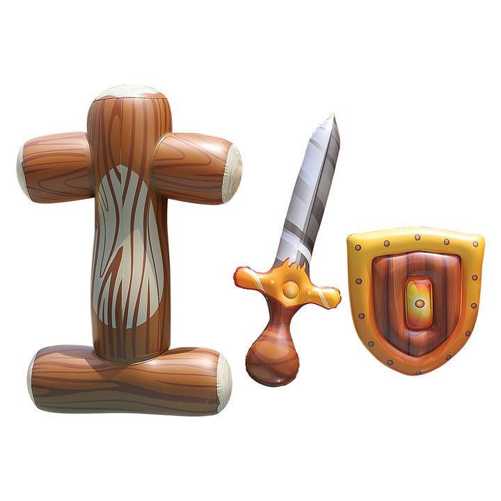 Women Inflatable Toy Sword and Shield Set Bowlift