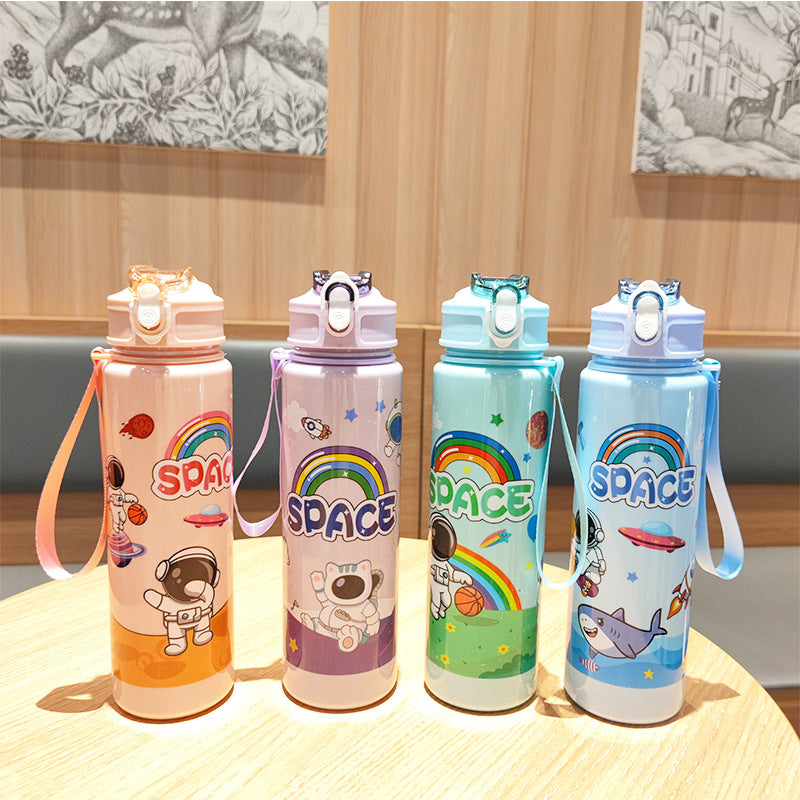 Ladies Fantasy Water Bottle with Practical Carry Strap Bowlift