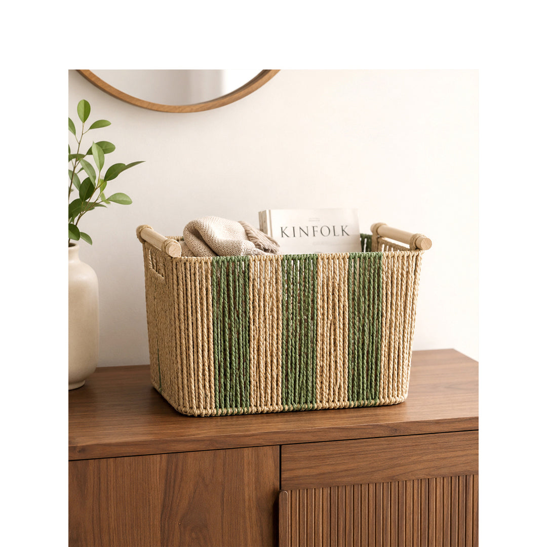 Elegant storage basket with sturdy handles Bowlift