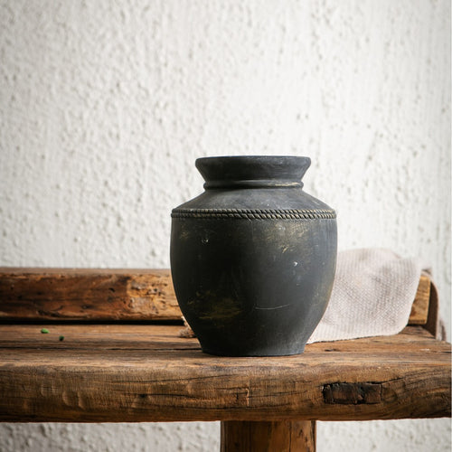 Handmade Clay Vase Bowlift