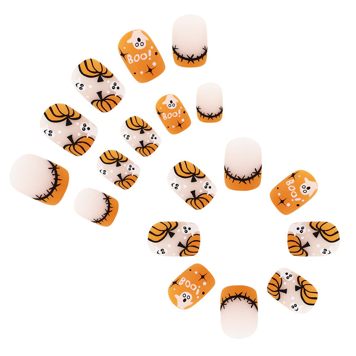 Halloween-Themed Press-On Nail Art Set Bowlift