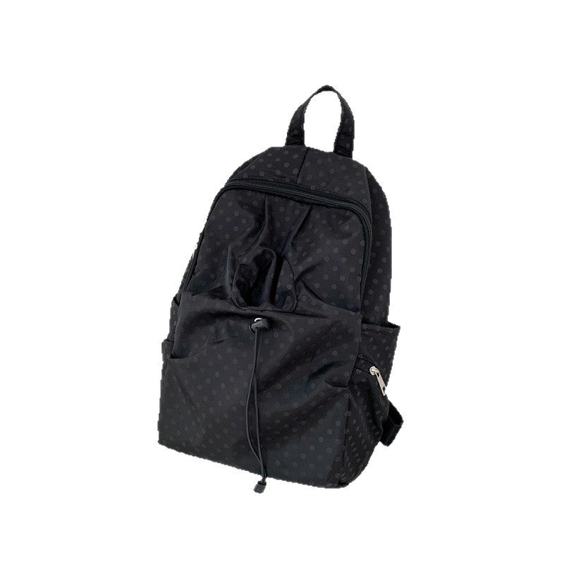Leisure backpack with functional folding technique and multiple outer pockets Bowlift
