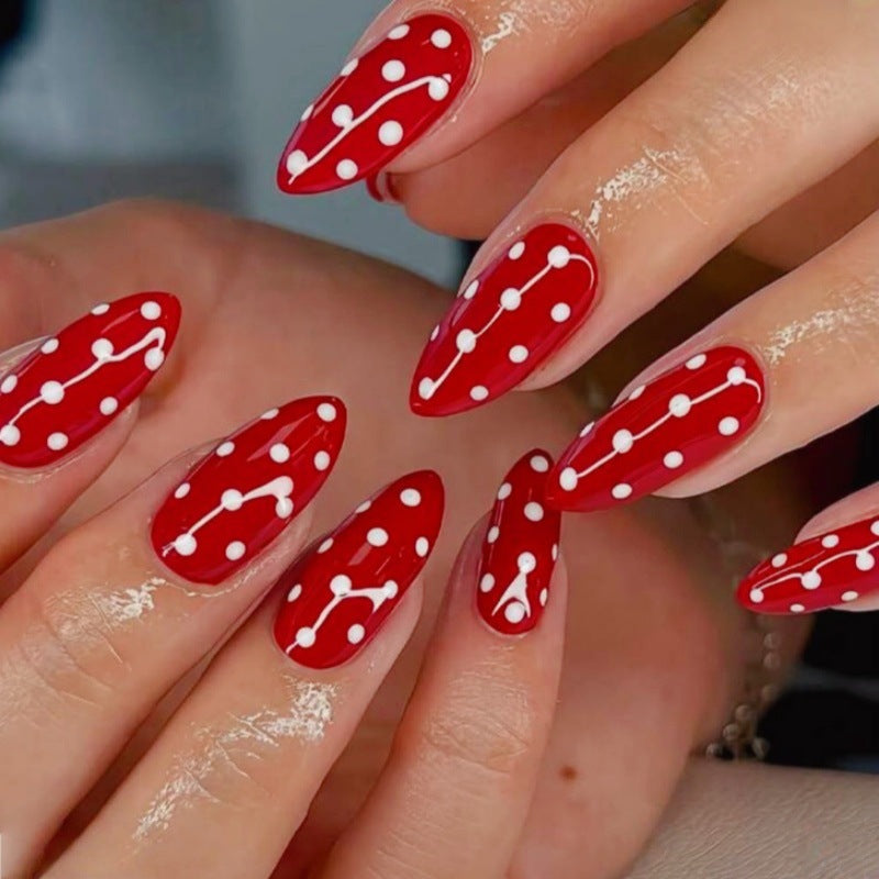 Premium Polka Dot Press-On Nail Set Bowlift