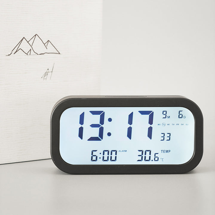 Digital Alarm Clock with Large LED Display and Temperature Function Bowlift