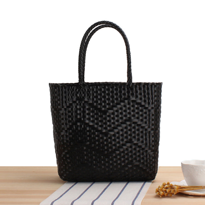 Braided shopping bag with structured design Bowlift