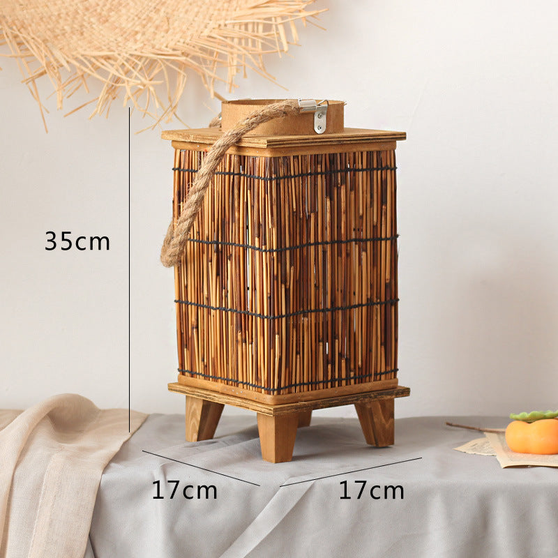 Handcrafted lantern made of natural material Bowlift