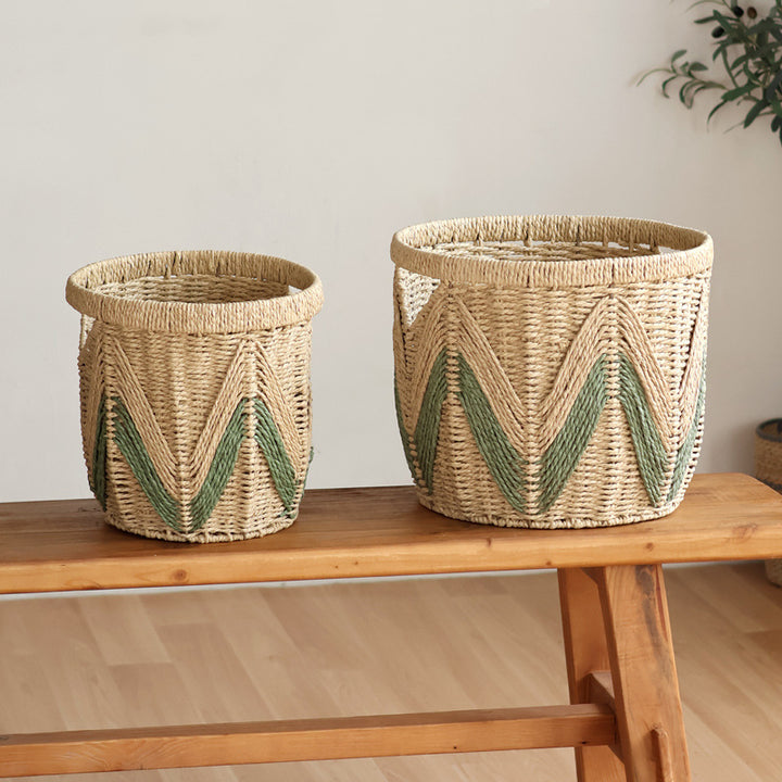 Decorative Handwoven Storage Basket Bowlift
