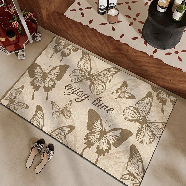 Butterfly-Themed Decorative Entrance Mat Bowlift