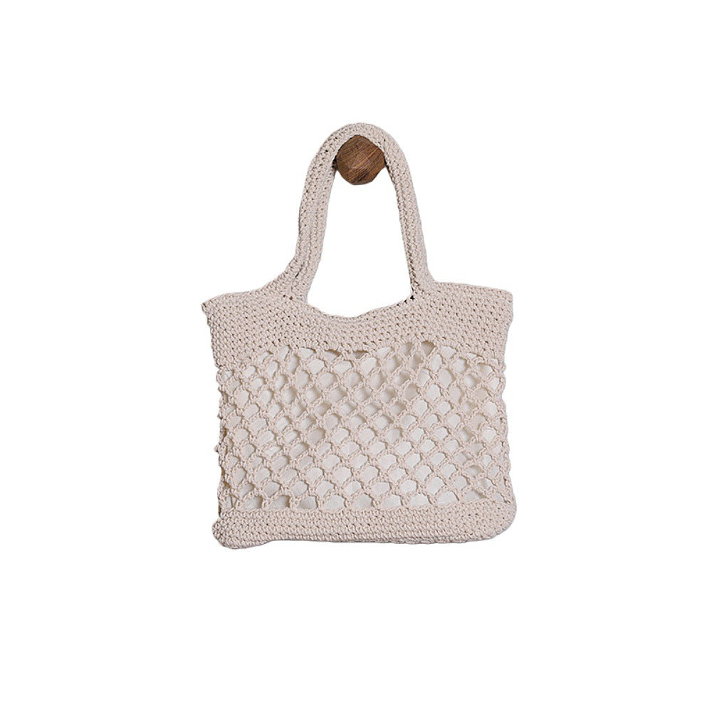 Handcrafted Tote Bag in Modern Net Design Bowlift