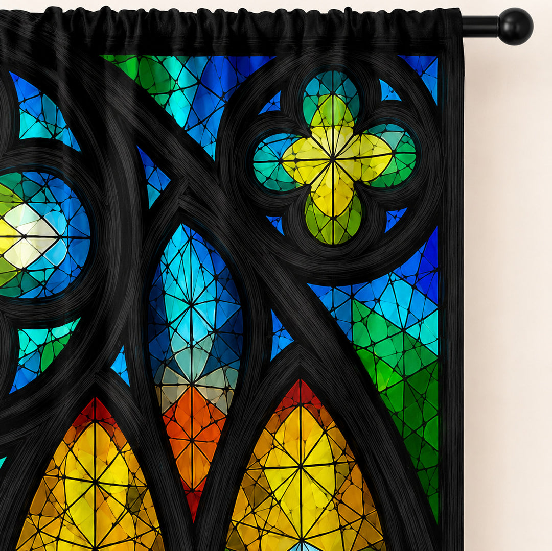 Abstract Patterned Window Curtains