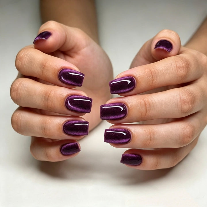 Iridescent Mirror Press-On Nails Bowlift