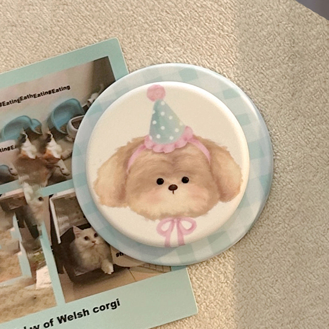 Smartphone Finger Holder in playful dog design Bowlift
