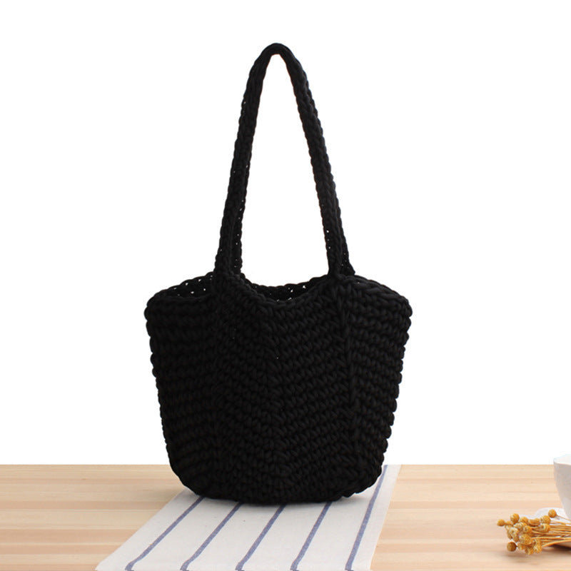 Braided Beach Bag in Modern Style Bowlift