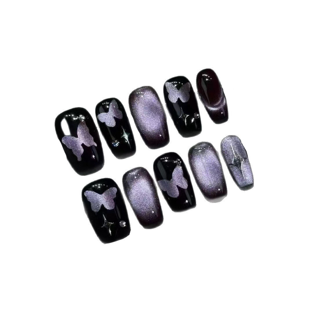 Elegant Butterfly Press-On Nail Art Set Bowlift