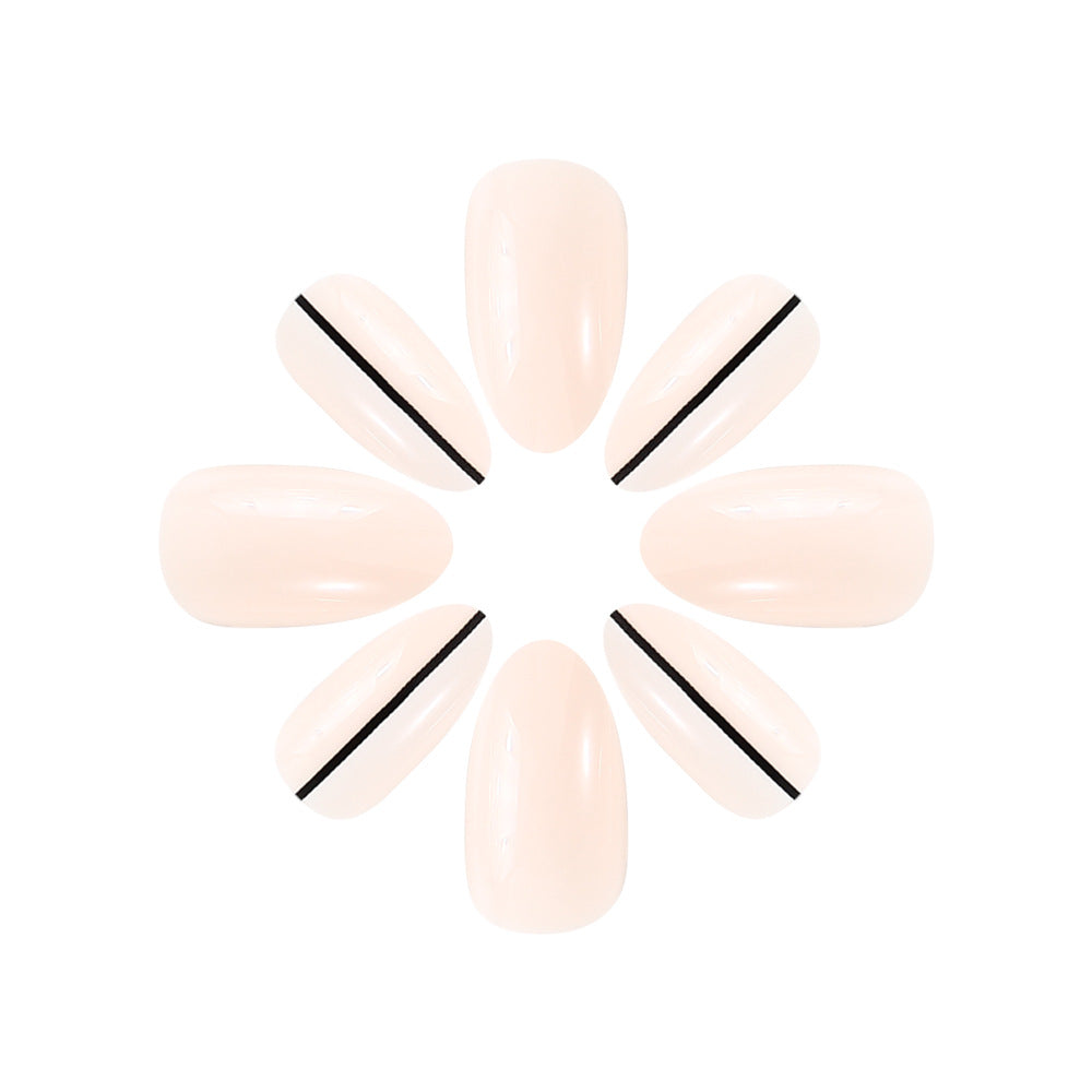 Elegant Geometric Press-On Nail Art Bowlift