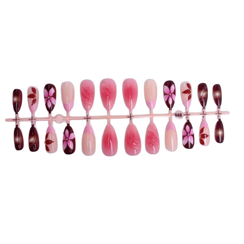 Artificial Nail Set with Decorative Nail Design Bowlift