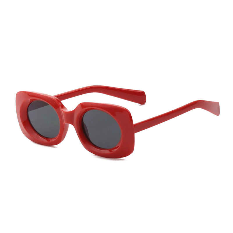 Contemporary Matte Square Sunglasses Bowlift