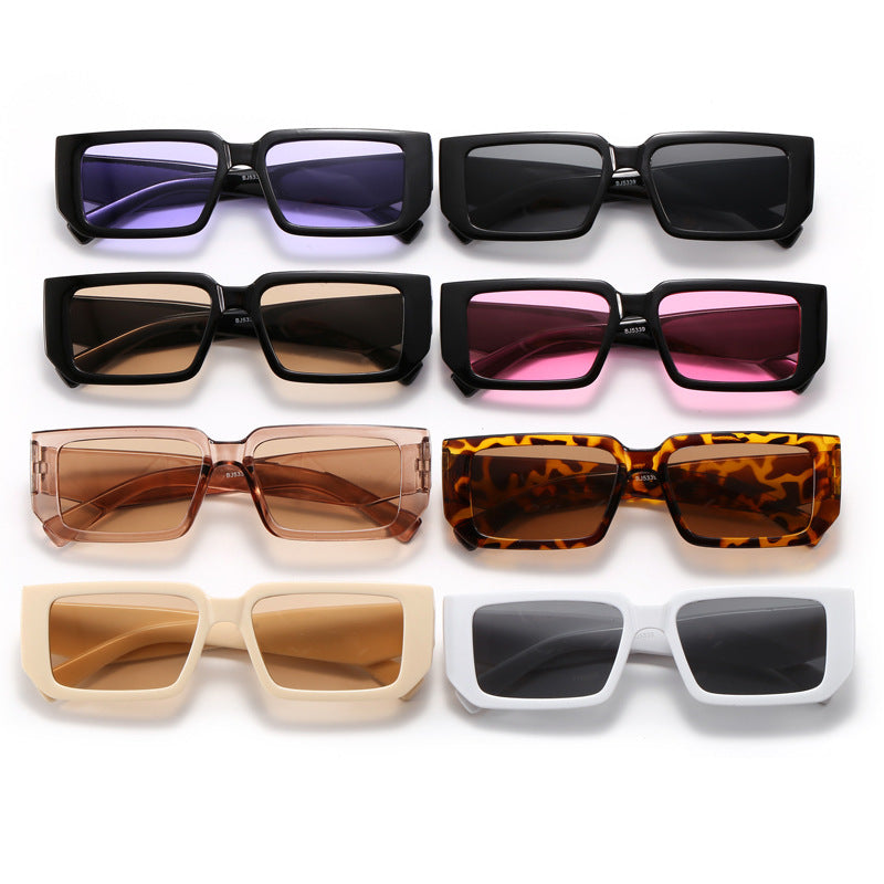 Women's Fashion Rectangular Sunglasses with Fancy Frame Bowlift