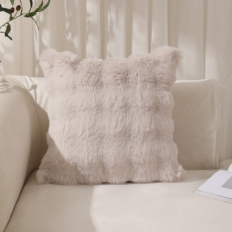 Plush Textured Decorative Pillow