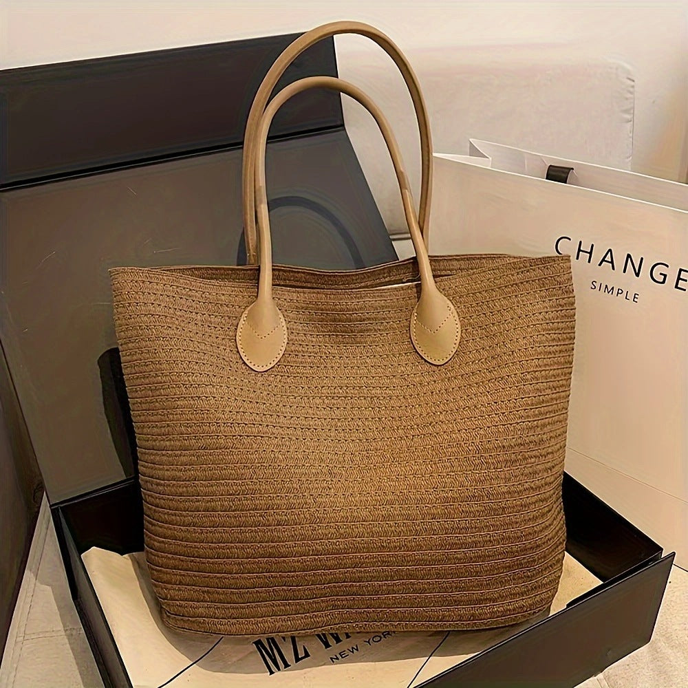 Handbag Made of Textured Natural Material Bowlift