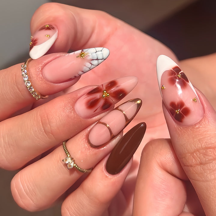 Artistic Almond Shaped Nail Enhancements Bowlift