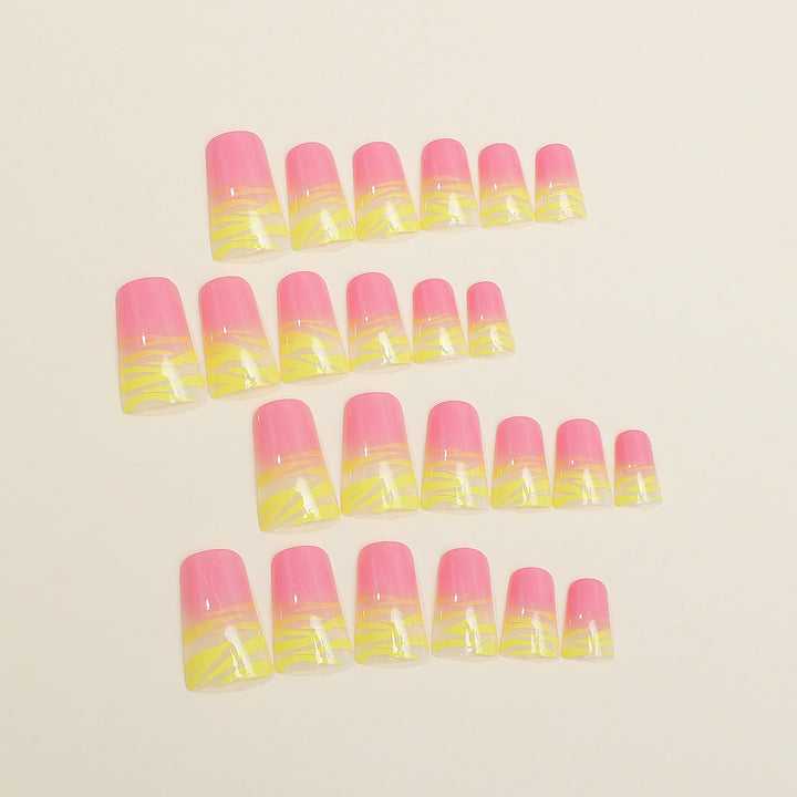 Artistic Ombre Press-On Nail Set Bowlift