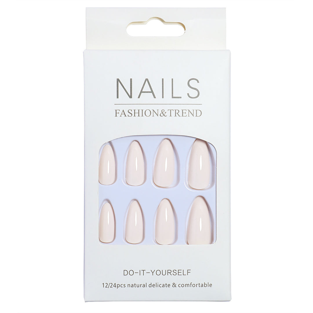 Natural Finish Press-On Nail Set Bowlift