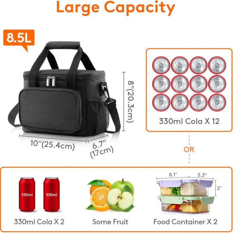 Insulated tote bag with versatile compartments Bowlift