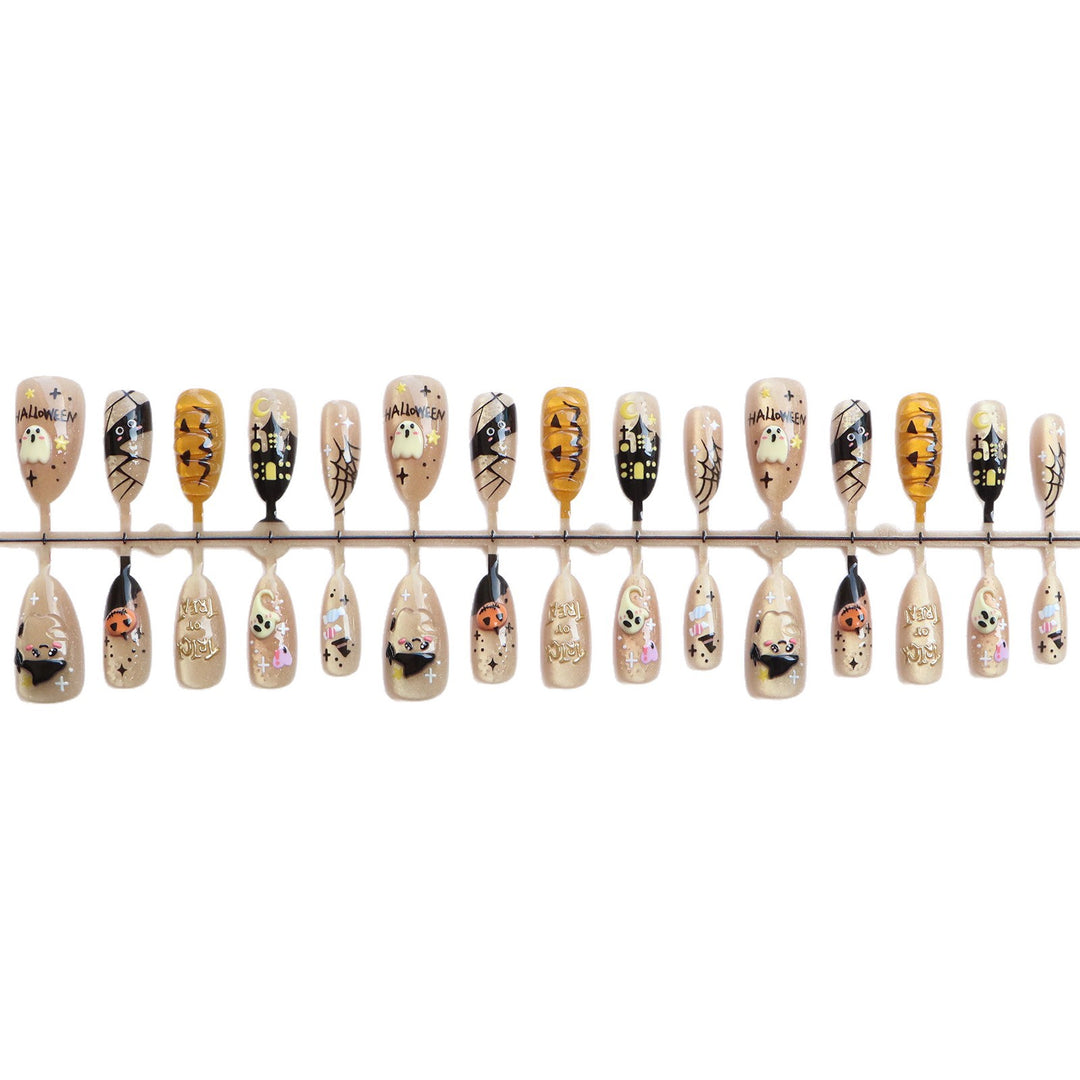 Halloween-Themed Press-On Nail Set Bowlift