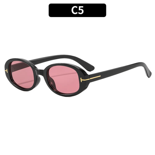 Vintage Oval Cat-Eye Sunglasses