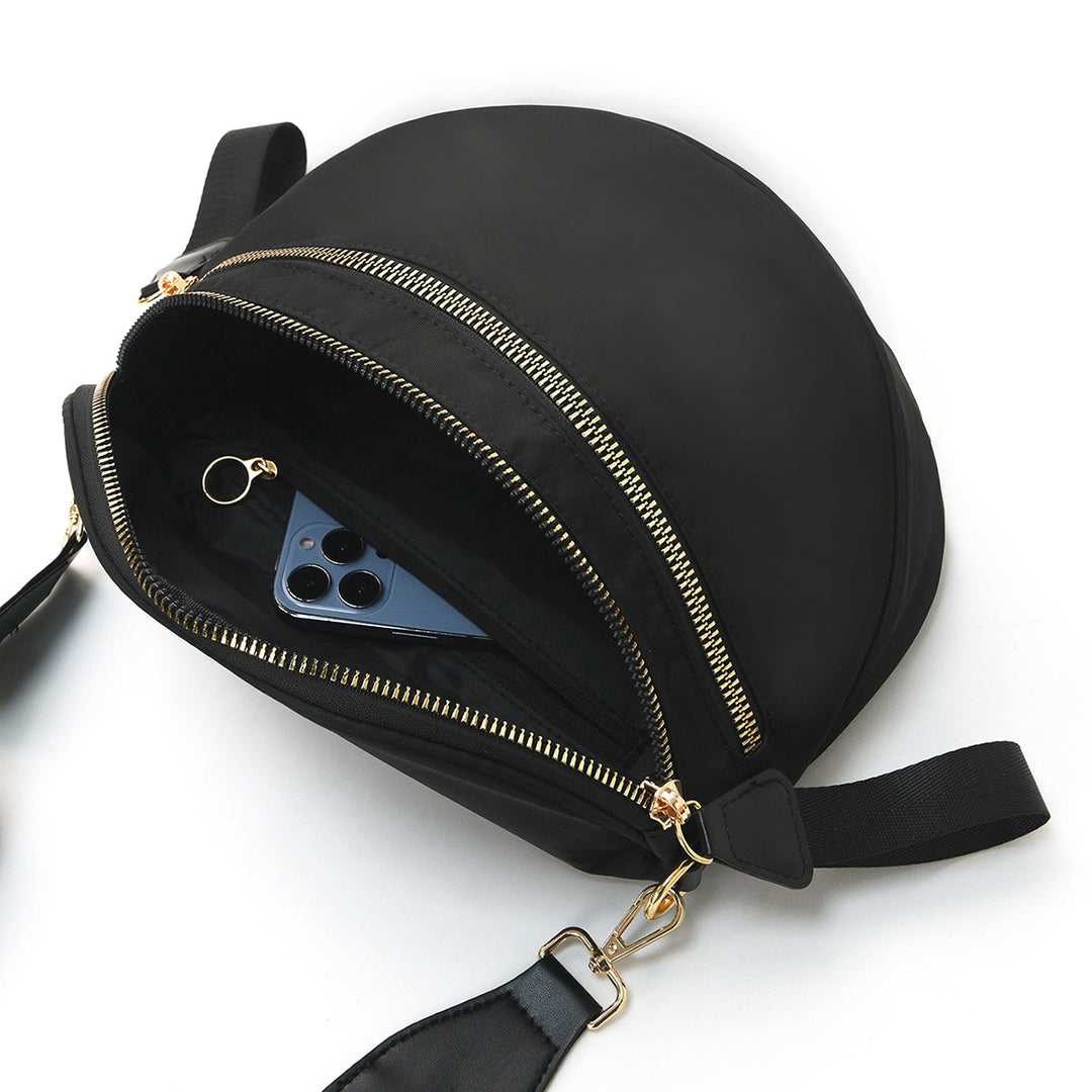 Shoulder bag with stylish check pattern and spacious compartment system Bowlift