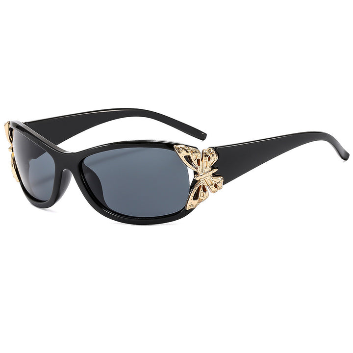 Fashion-Forward Butterfly-Embellished Sunglasses Bowlift