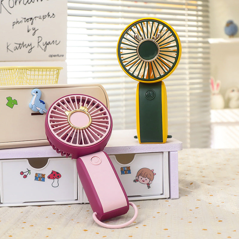 Women Portable Handheld Fan with Flexible Tilt Mechanism Bowlift