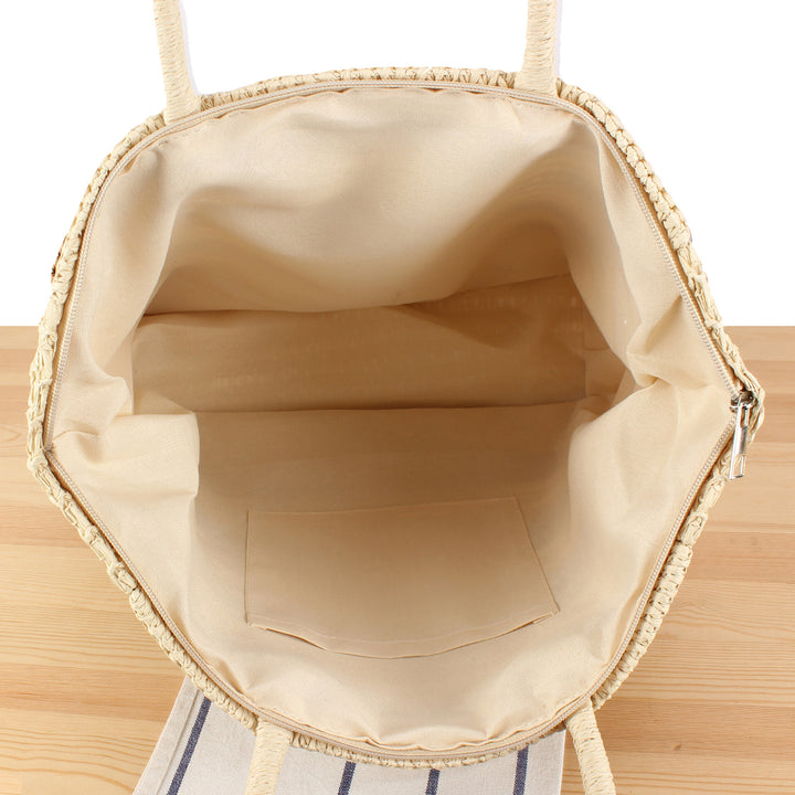 Beach bag with modern zebra pattern Bowlift