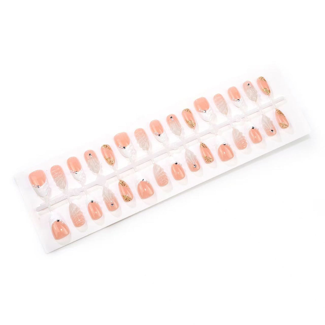 Artistic 3D Floral Design Press-On Nails Bowlift