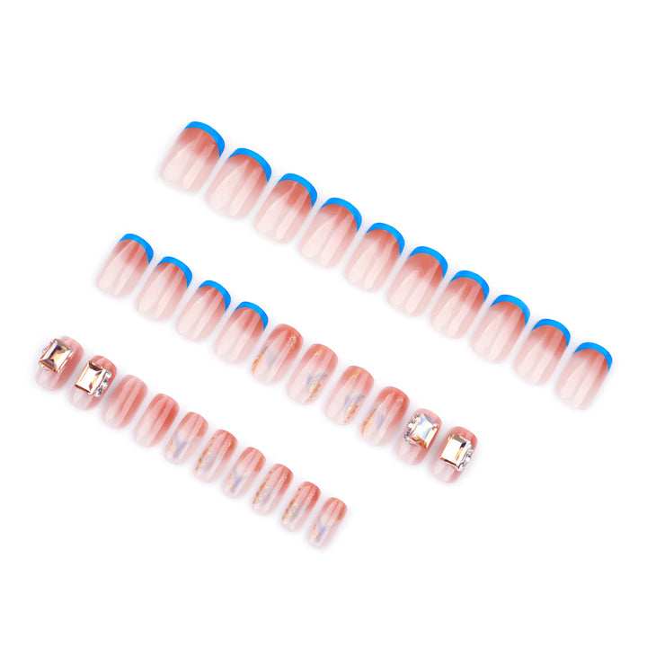 Artificial Glitter Nails with Glossy Finish Bowlift