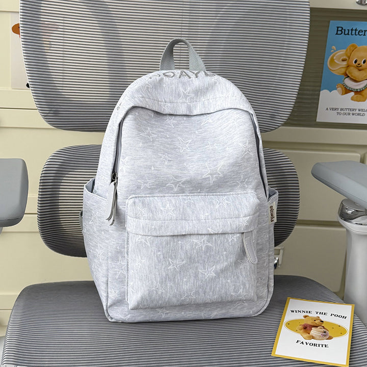 Star-Embellished Multi-Pocket Backpack Bowlift