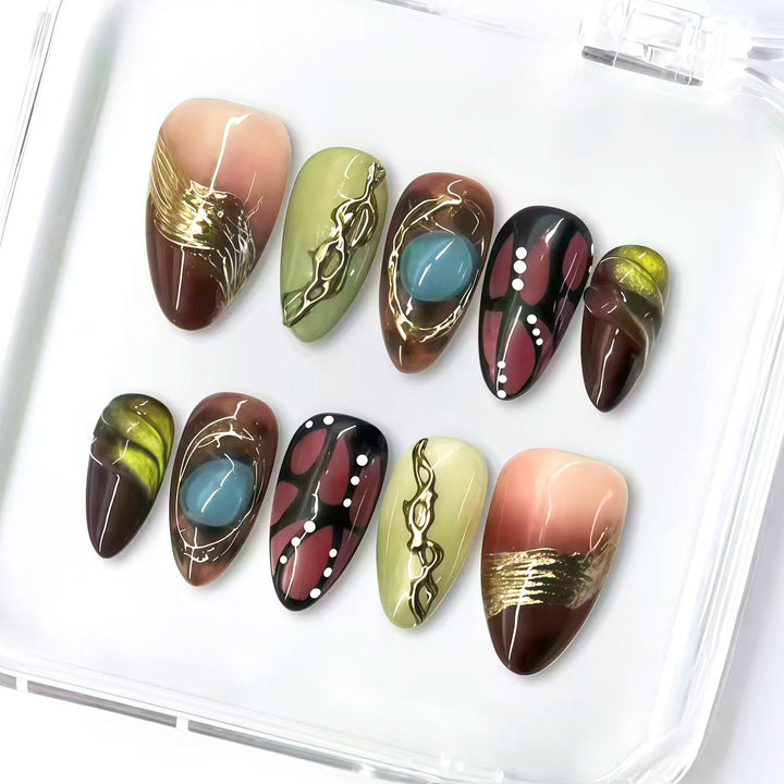 Luxury Decorative Press-On Nail Set