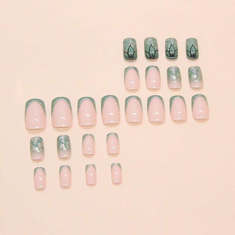 Decorative Floral Nail Art Extensions Bowlift