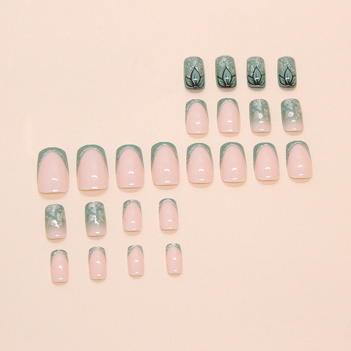 Decorative Floral Nail Art Extensions Bowlift