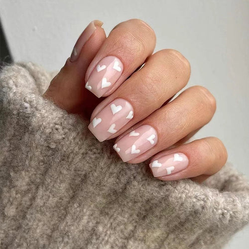 Artistic Nail Art with Heart Motif Bowlift