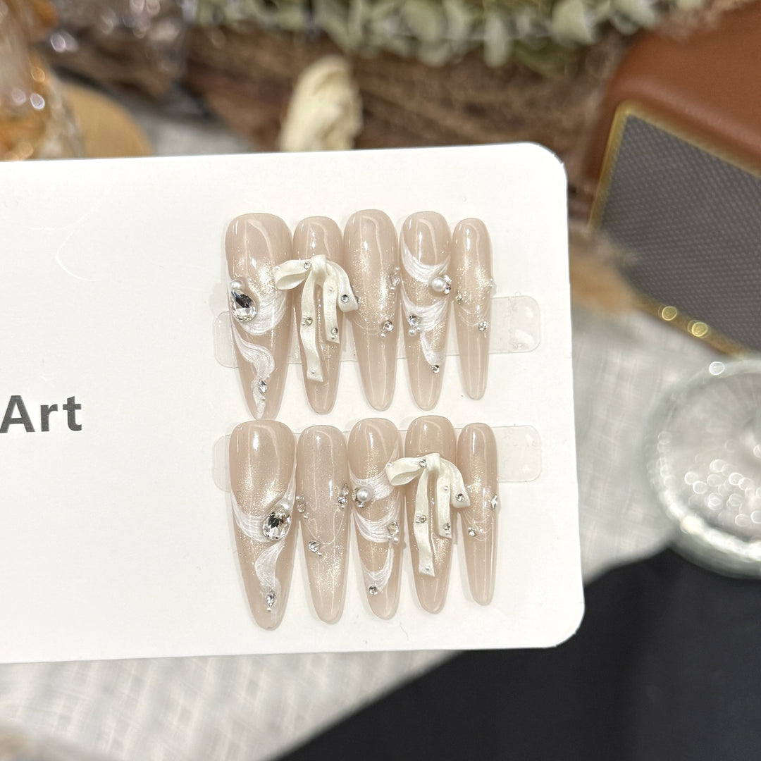 Decorative Stiletto Press-On Nail Art Kit Bowlift