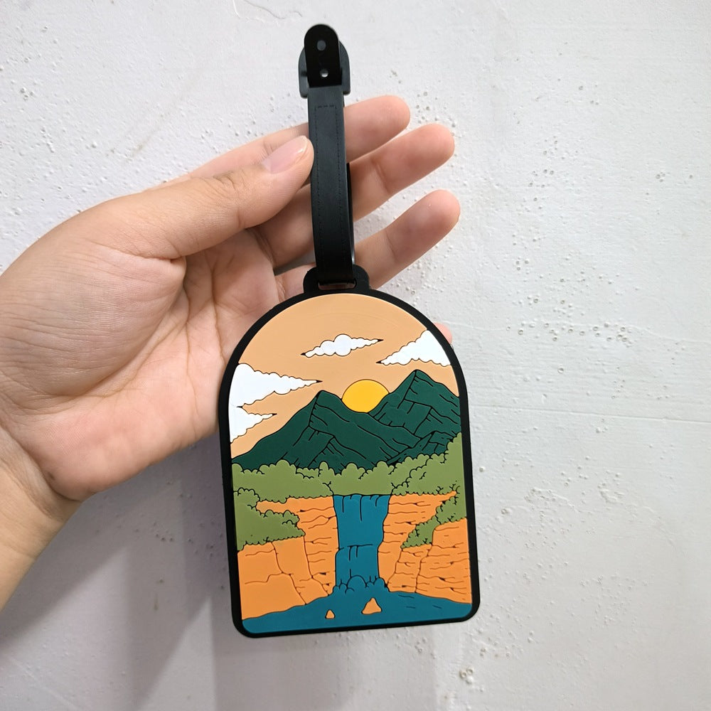 Nature-Themed Travel Luggage Tag Bowlift