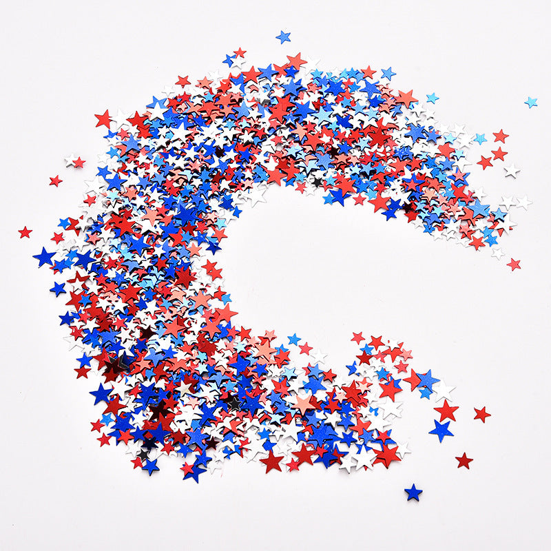 Unisex nan shiny star confetti mix in various sizes made of metallic foil for table decoration Bowlift
