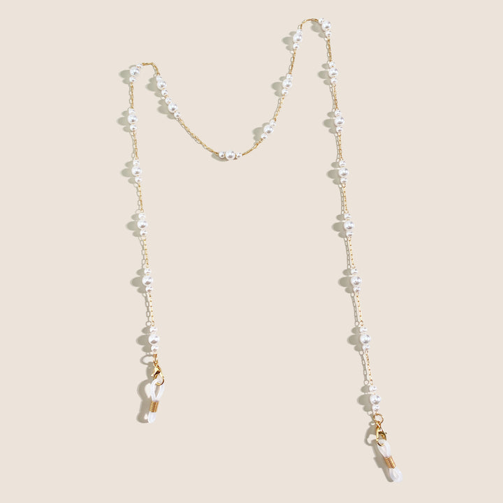 Pearl-Embellished Eyewear Chain Bowlift