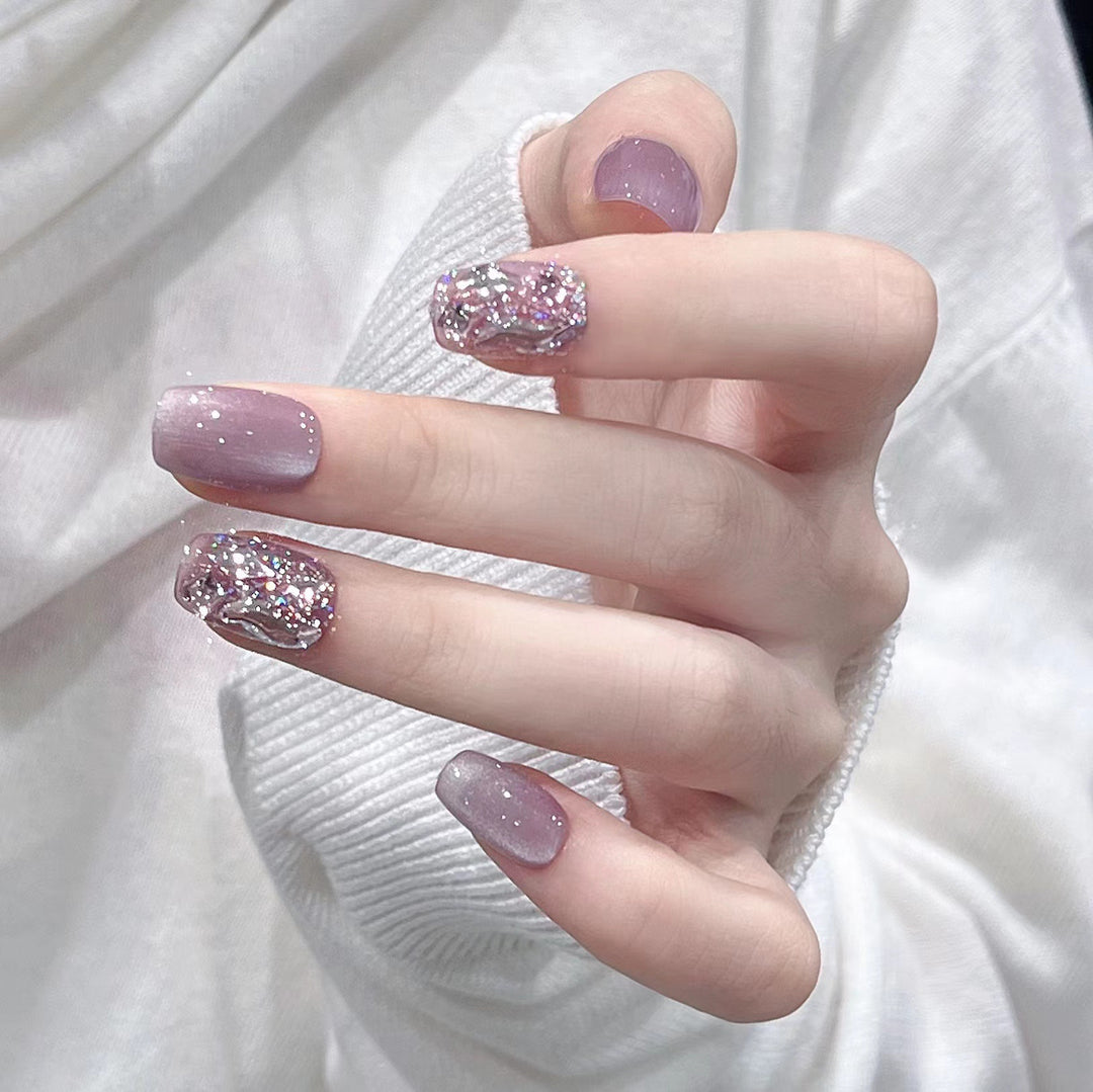 Whimsical Character-Designed Press-On Nail Art Bowlift