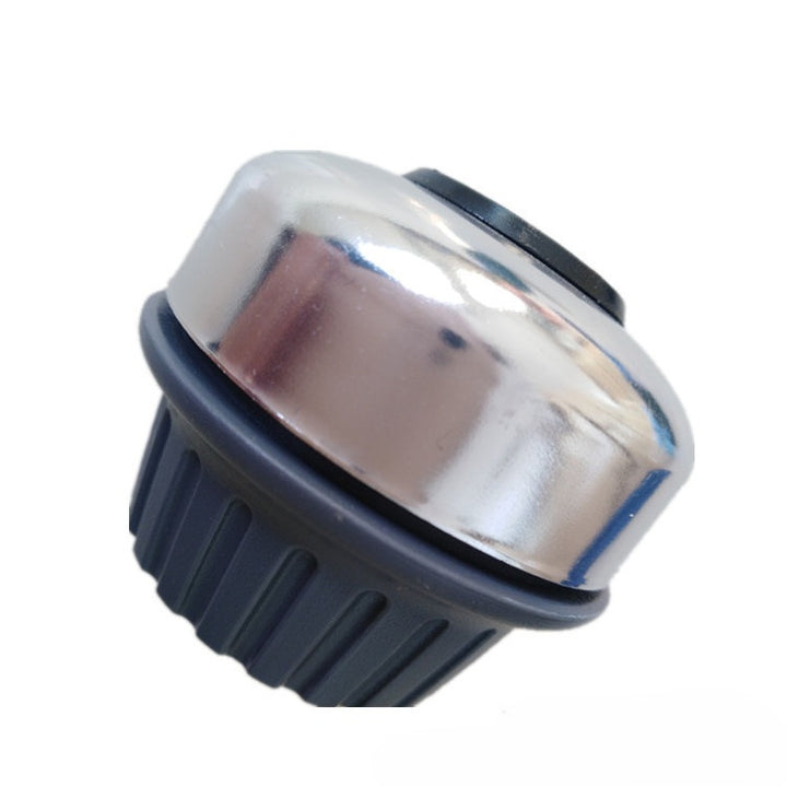 compact high-volume bicycle bell with universal adjustable clamp and weatherproof alloy striker Bowlift