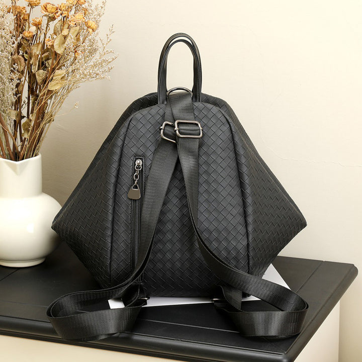 Woven Design Backpack Bowlift
