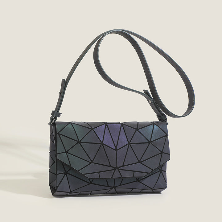 Geometric Patterned Crossbody Handbag